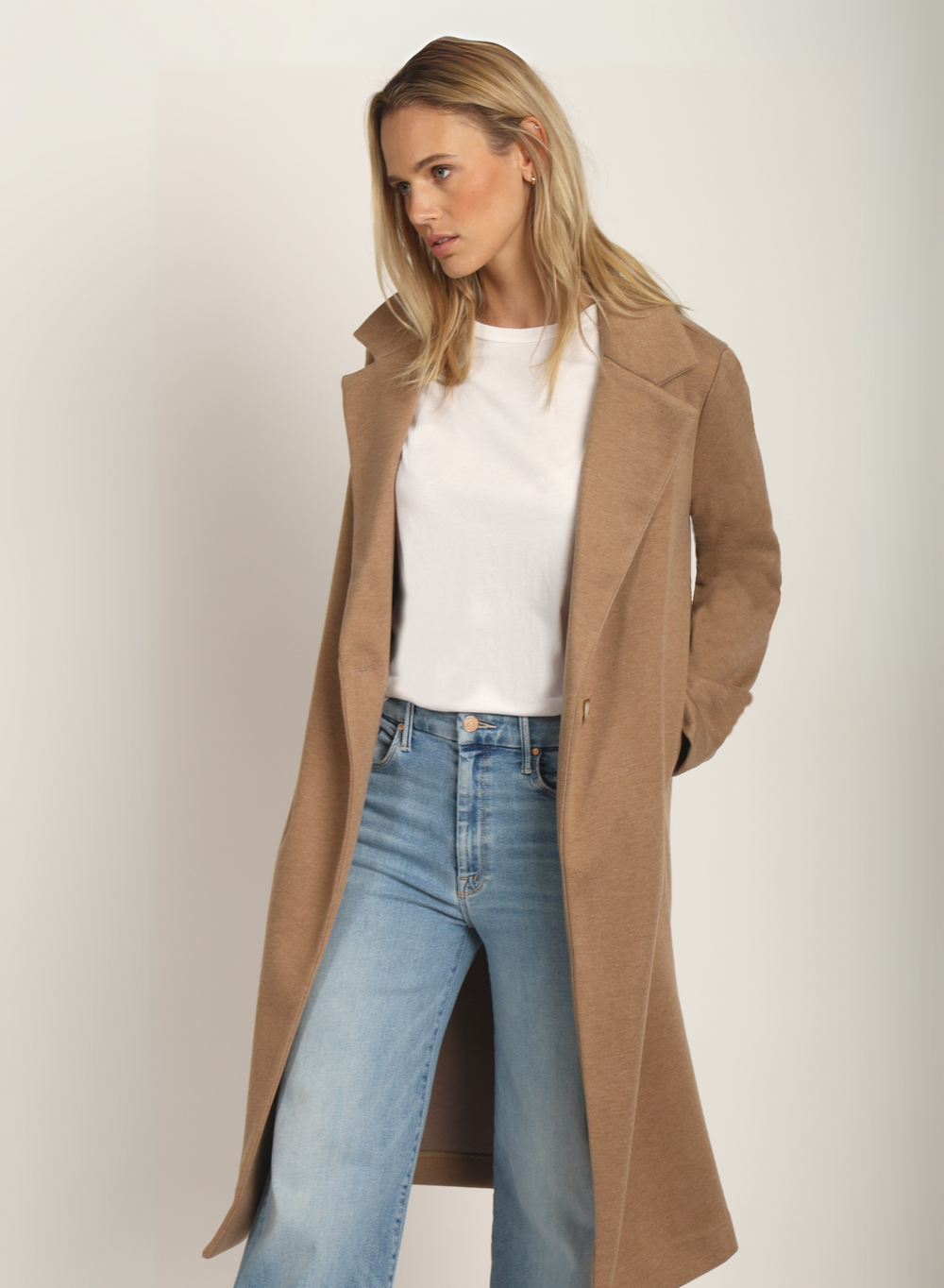 Dylan | Rowan Coat with Pockets | Warm Brown