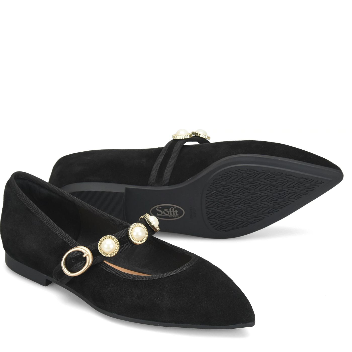 
                  
                    Söfft | Mallory Mary Jane Flat | Black
                  
                