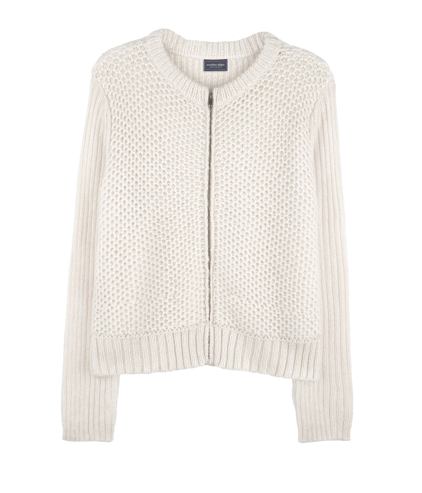 
                  
                    Wooden Ships | Shepard Zip Up Cardi Chunky Sweater
                  
                
