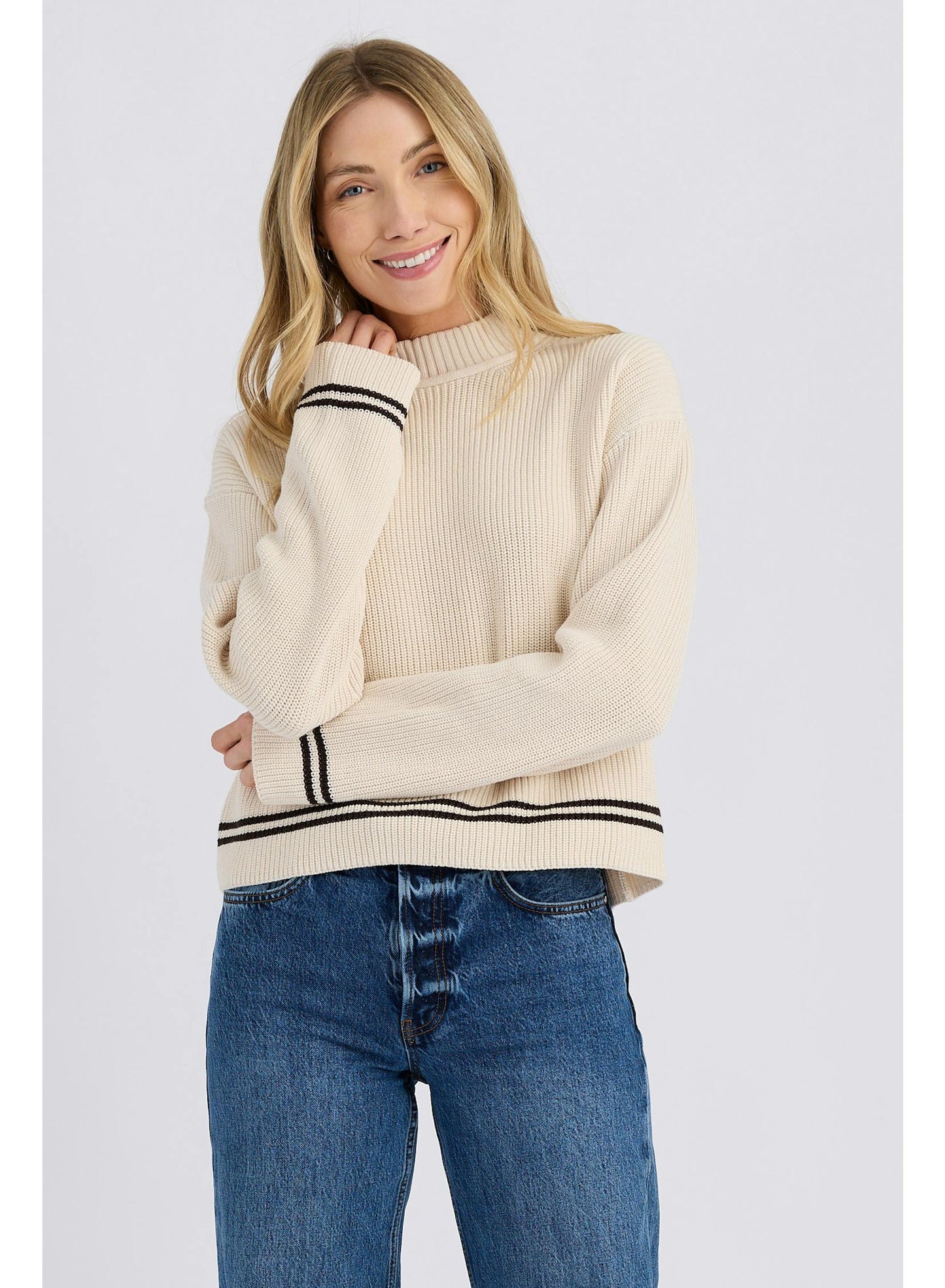 
                  
                    Stitches+Stripes | Emil Mockneck Sweater
                  
                