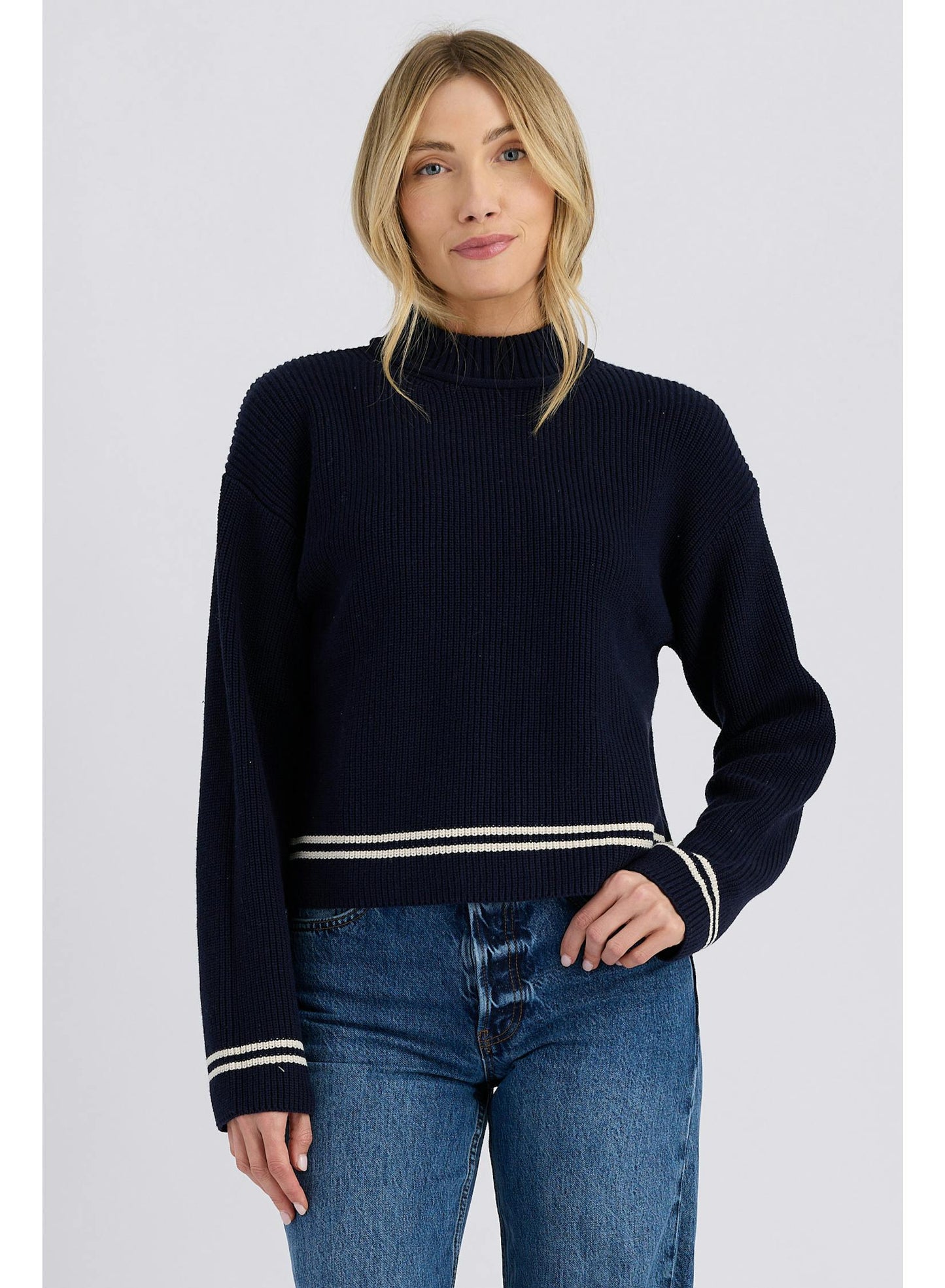 
                  
                    Stitches+Stripes | Emil Mockneck Sweater
                  
                