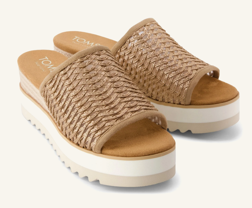
                  
                    TOMS | Diana Mule | Bronze Basketweave
                  
                