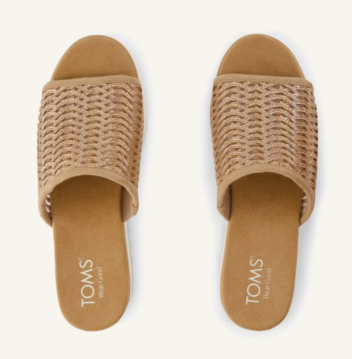 
                  
                    TOMS | Diana Mule | Bronze Basketweave
                  
                