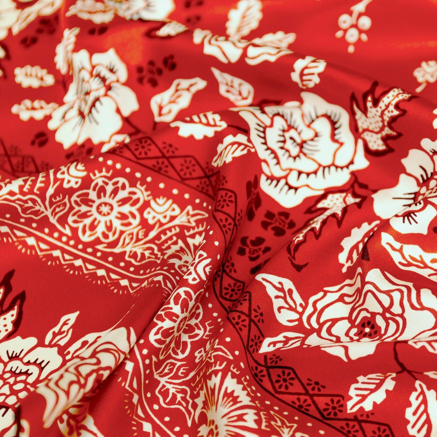 
                  
                    Last Chance Textiles | Silk Twill Rosey | Red Hot
                  
                