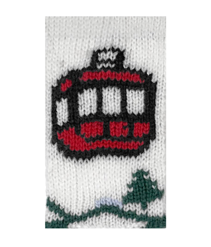 
                  
                    Wooden Ships | Telluride Crew Sweater | Ivory/Red
                  
                