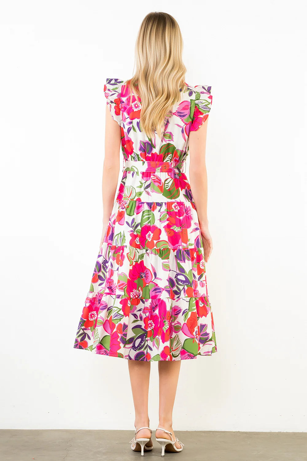 
                  
                    THML | Ruffle Sleeves Dress | Floral
                  
                