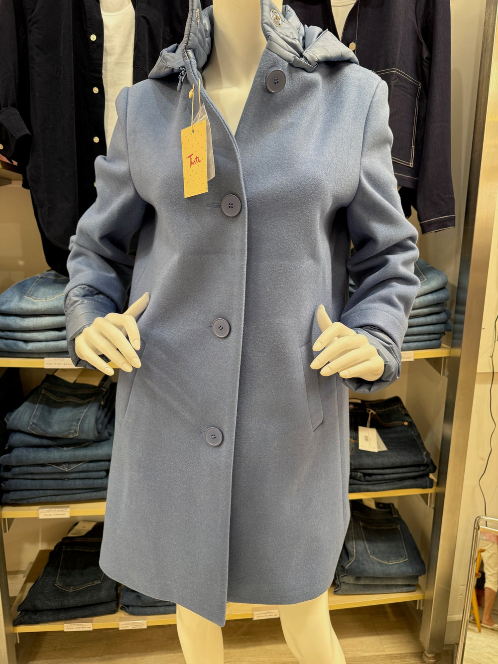 Bariloche | Wool blend Parka | Blue