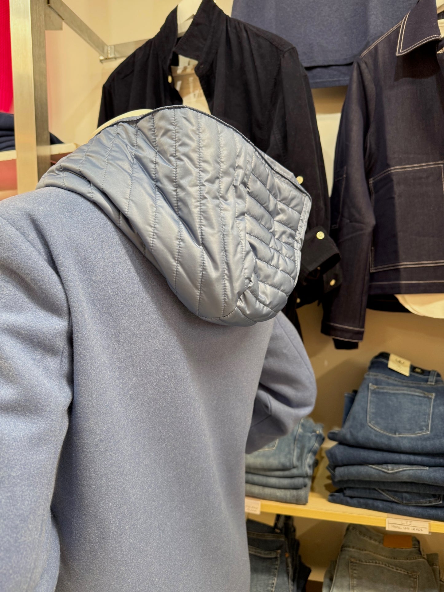 
                  
                    Bariloche | Wool blend Parka | Blue
                  
                