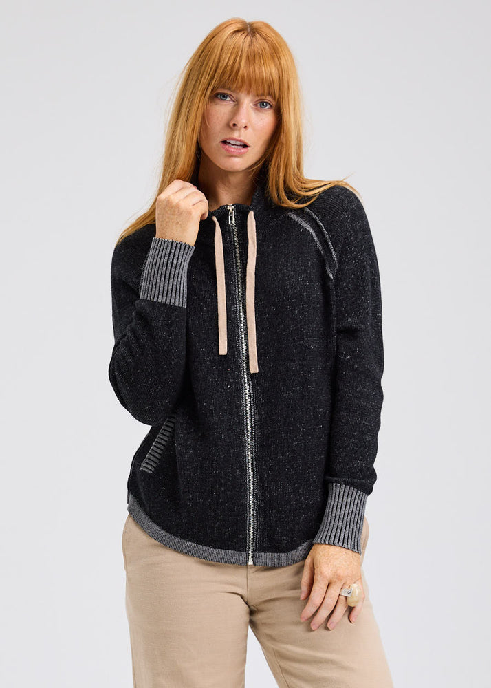 
                  
                    Zaket & Plover | Two-Tone Zip Up Sweater
                  
                