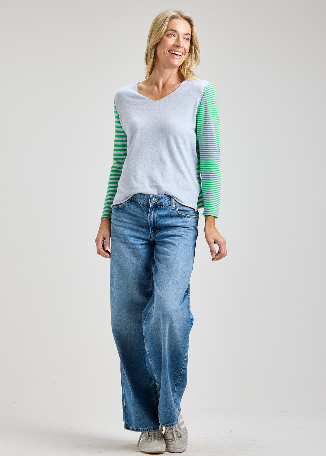 
                  
                    Zaket & Plover | Varied Stripe V | SKY BLUE |  8401
                  
                