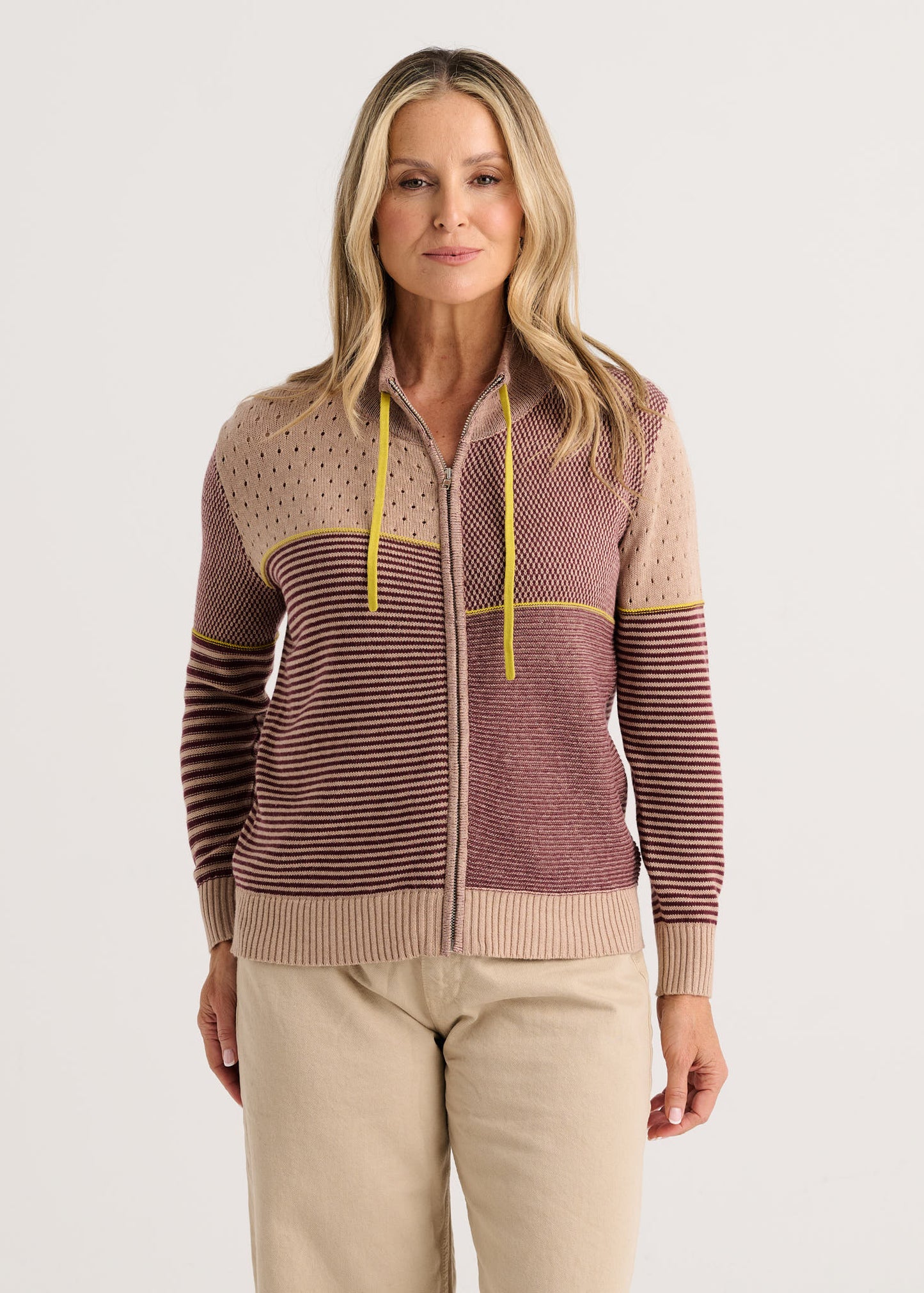 
                  
                    Zaket&Plover| Knit Zip Cardigan |8542
                  
                