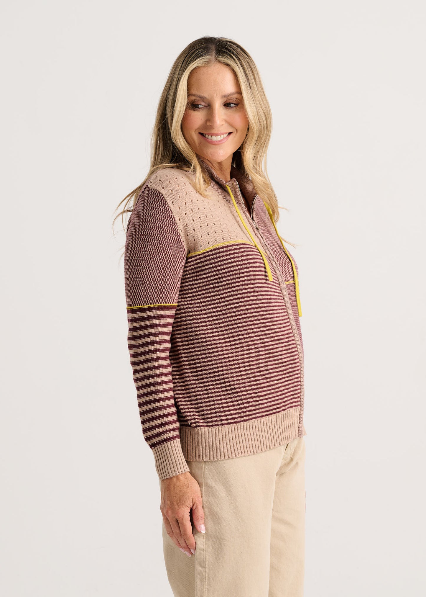 
                  
                    Zaket&Plover| Knit Zip Cardigan |8542
                  
                