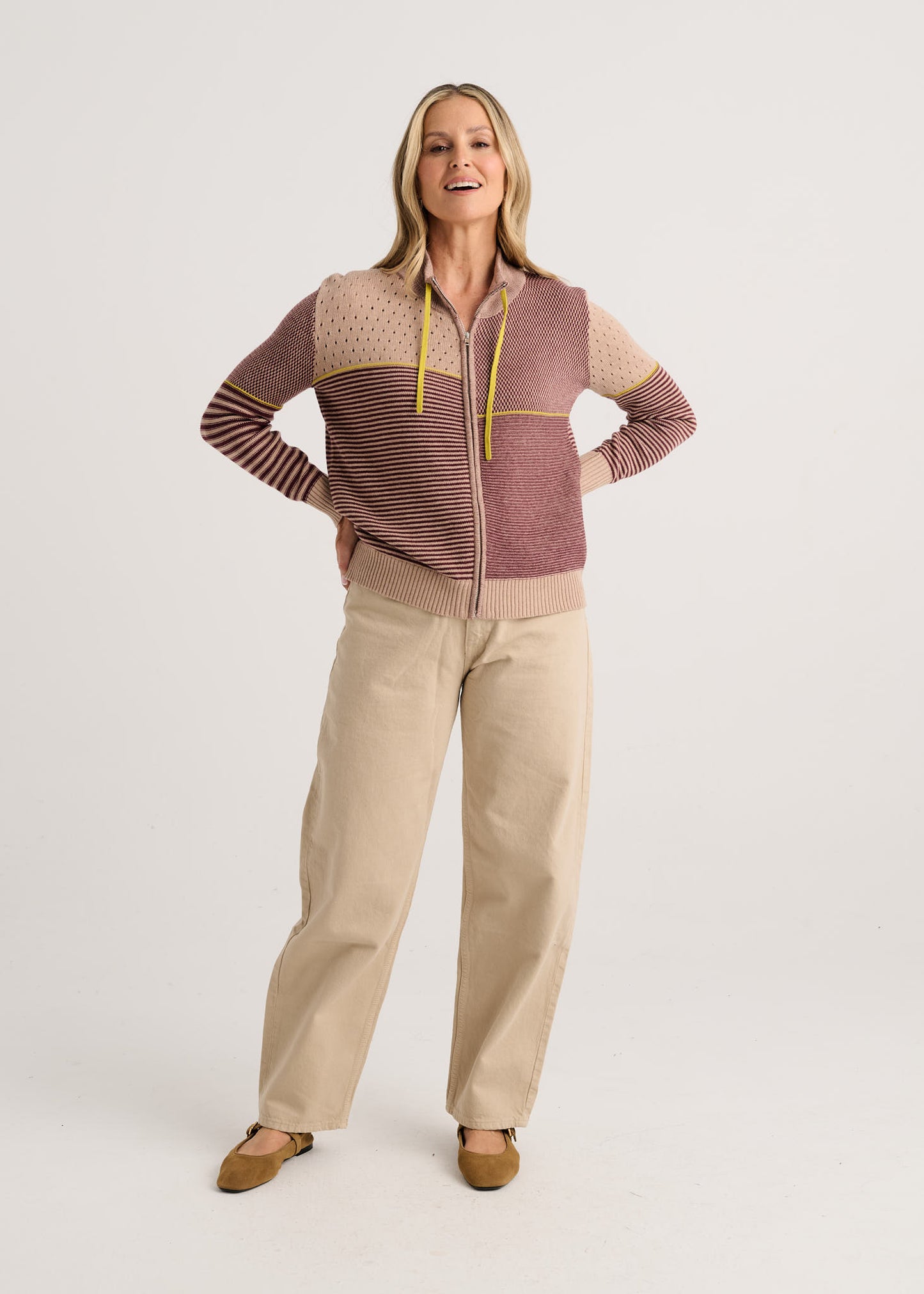 
                  
                    Zaket&Plover| Knit Zip Cardigan |8542
                  
                