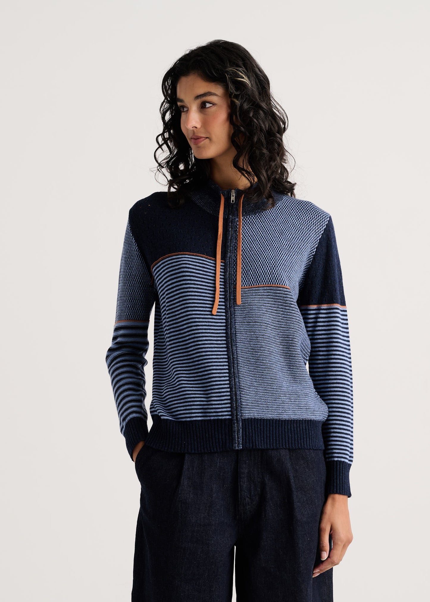 
                  
                    Zaket&Plover| Knit Zip Cardigan |8542
                  
                