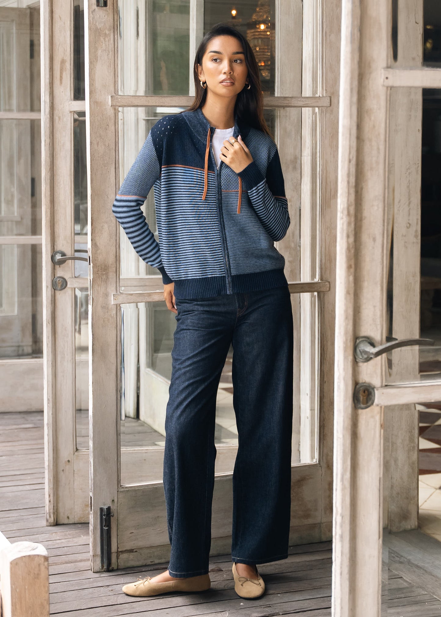 
                  
                    Zaket&Plover| Knit Zip Cardigan |8542
                  
                