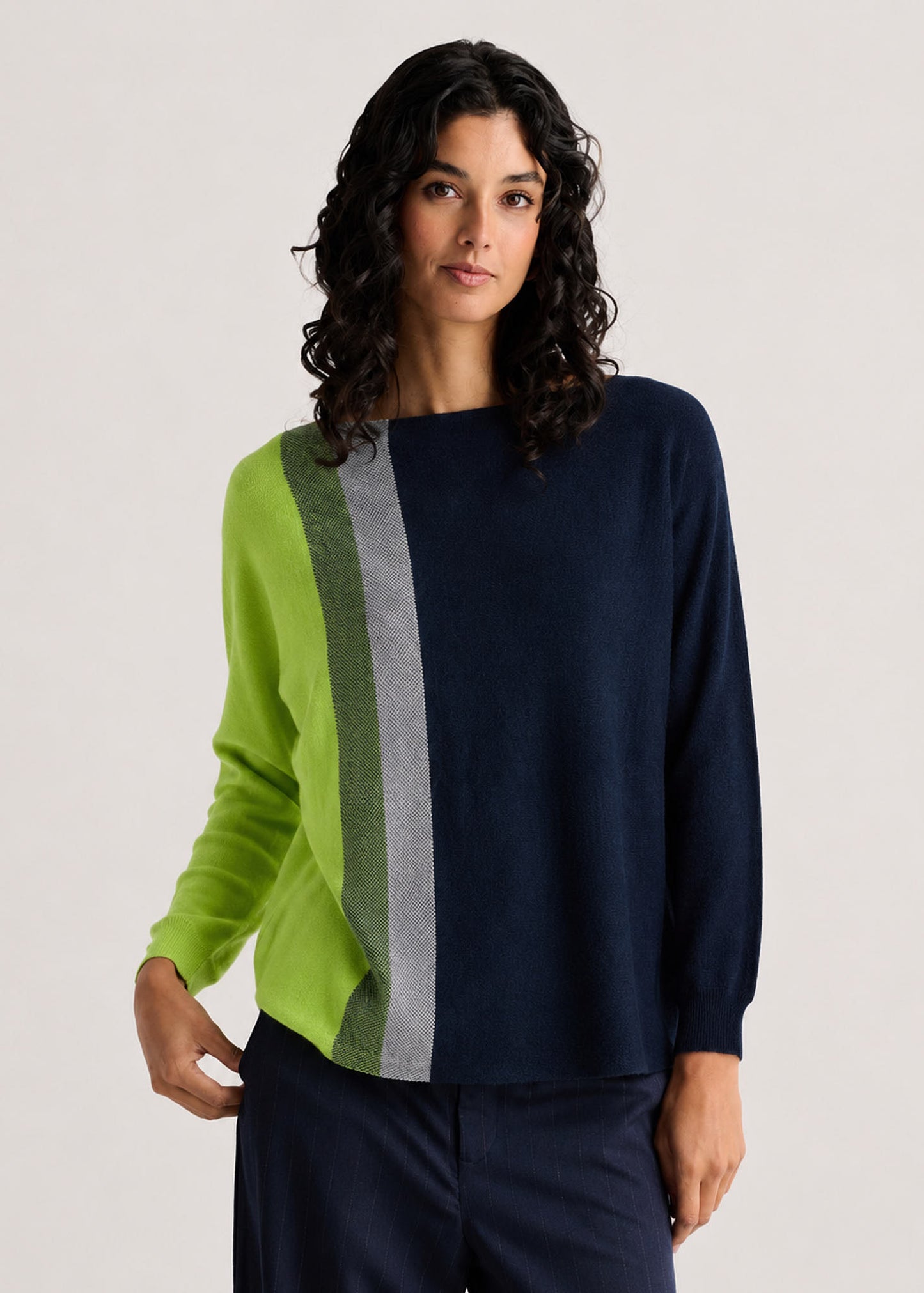 
                  
                    Zaket&Plover | Vertical Line Sweater | 8537
                  
                