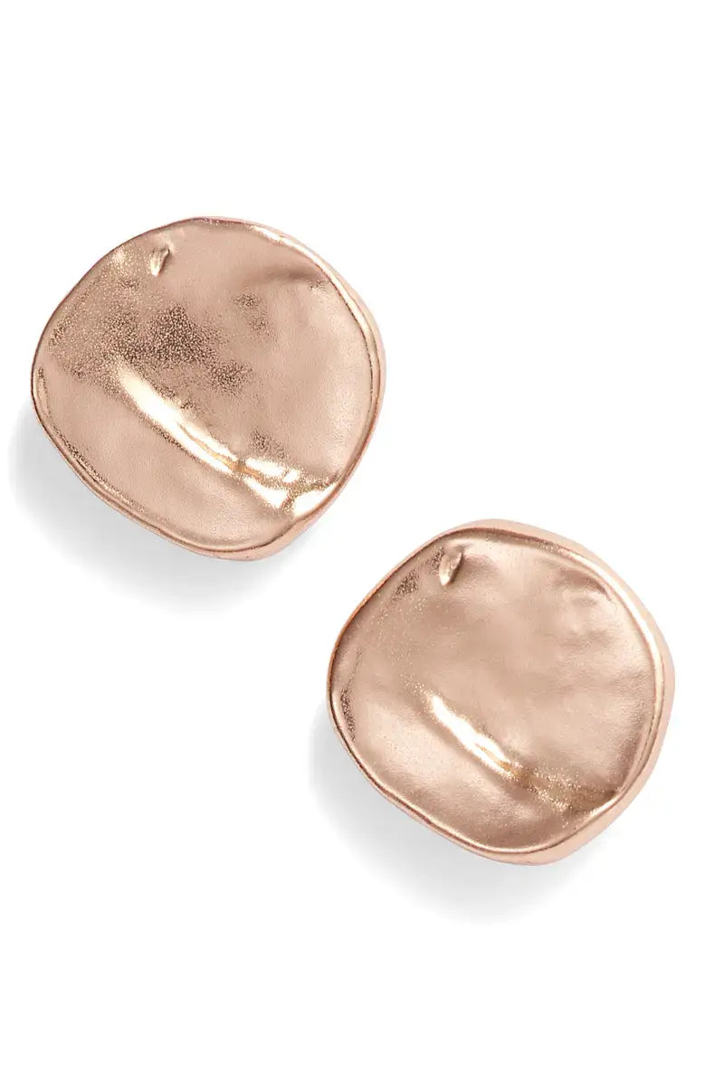 
                  
                    Minimalist Small Flat Stud Earrings - 24K Gold Plated: Gold
                  
                