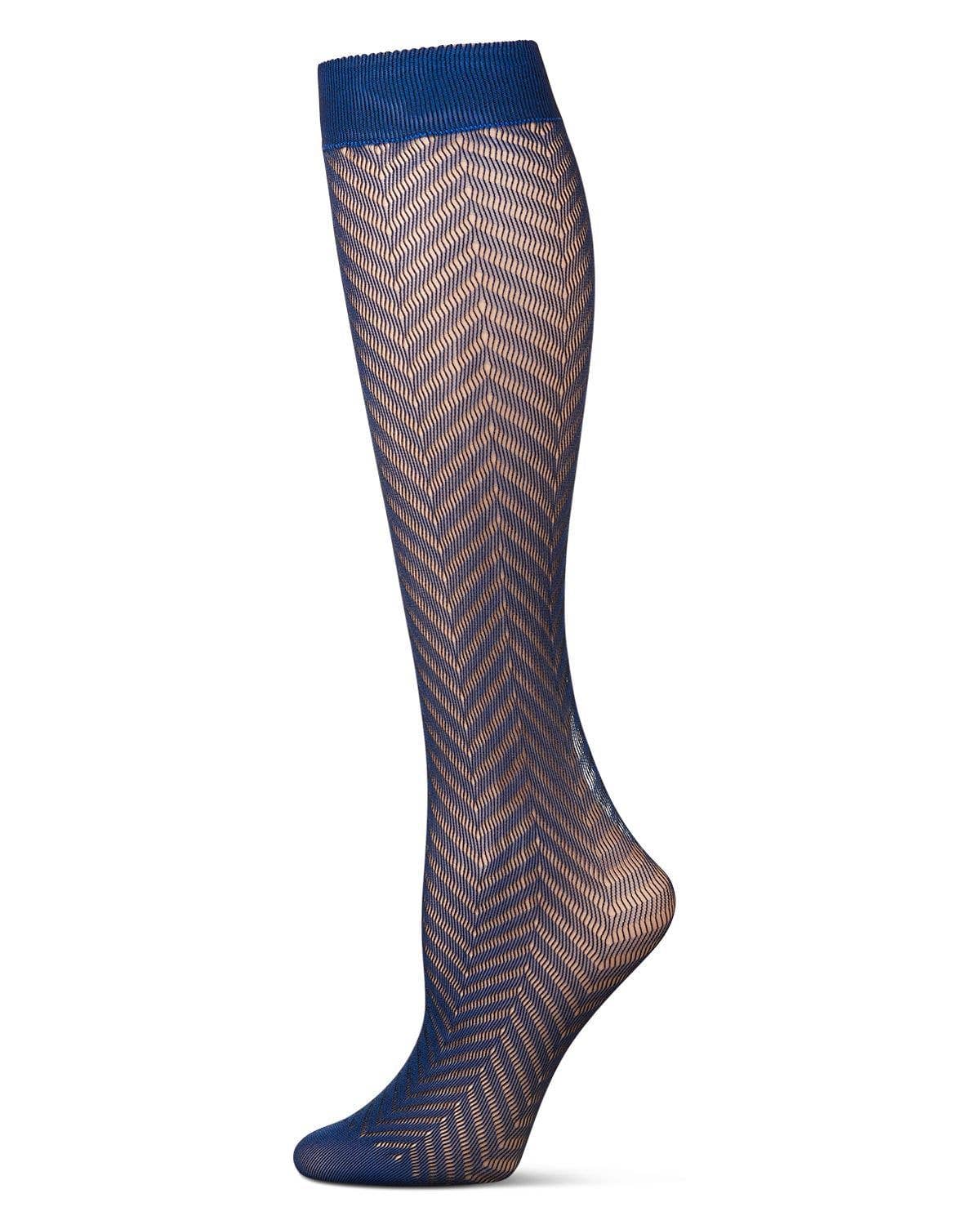 
                  
                    Women's Chevron Net Knee High Socks: Black / One Size
                  
                