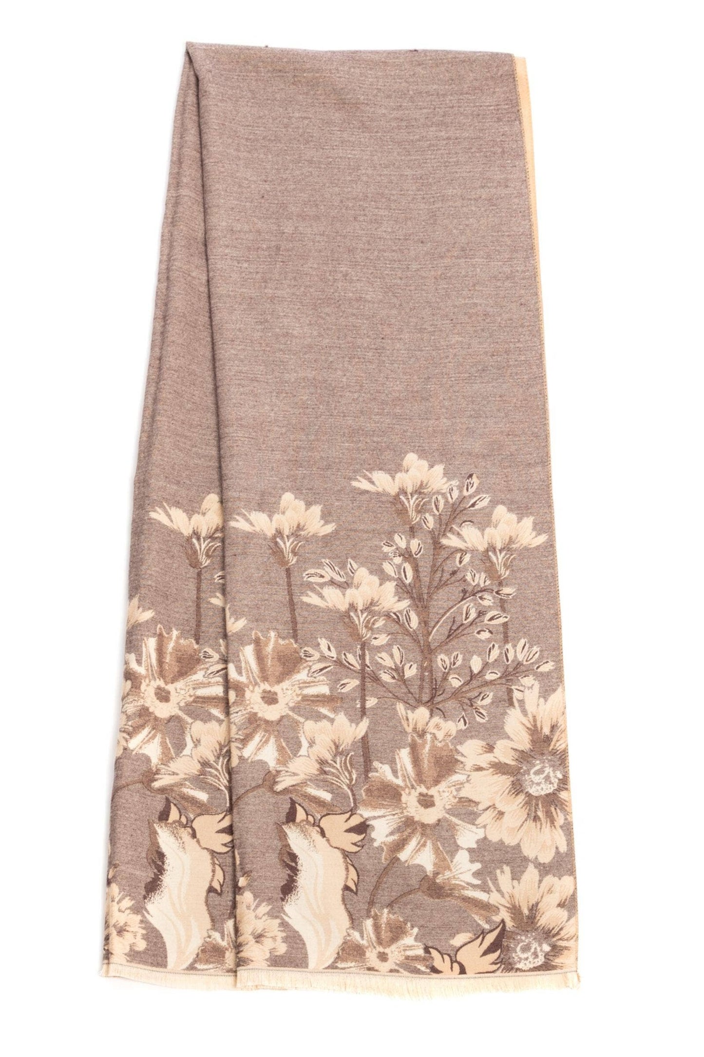 
                  
                    Reversible Wildflower Oversized Scarf : Nude
                  
                