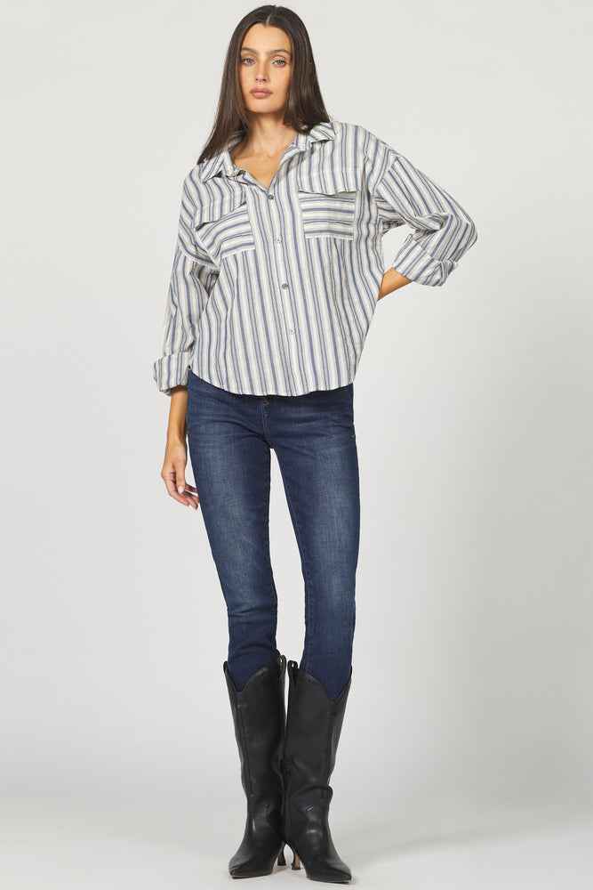 
                  
                    Dear John | Adrianna Top | Stripe
                  
                