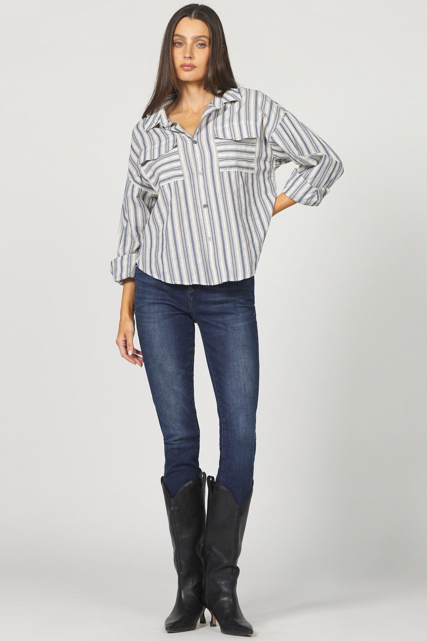 
                  
                    Dear John | Adrianna Top | Stripe
                  
                