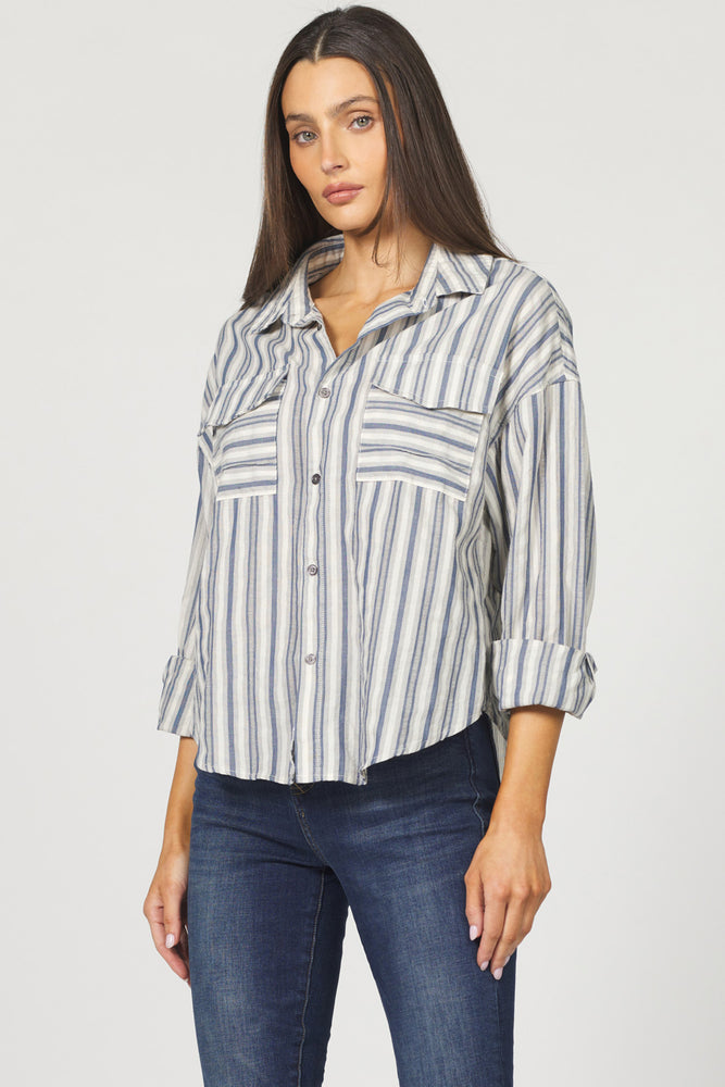 
                  
                    Dear John | Adrianna Top | Stripe
                  
                