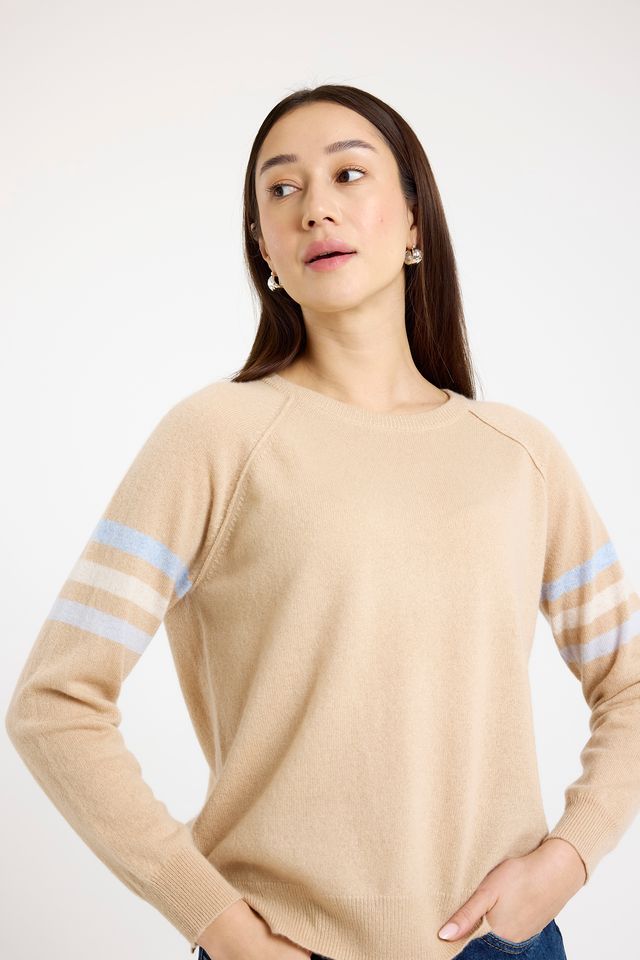 Brodie | Annie Stripe Crew Sweater