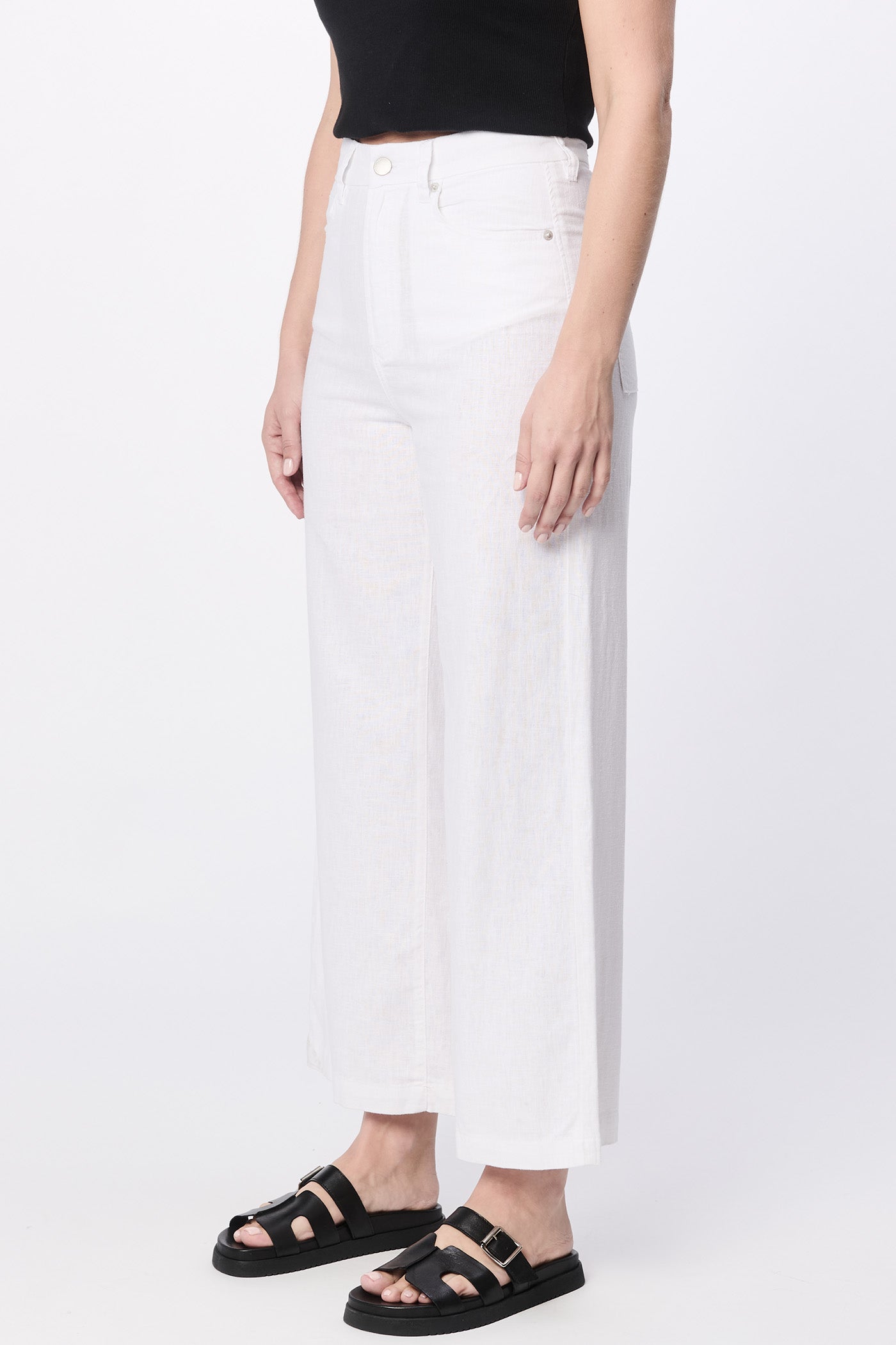 Dear John | Audrey Wide Leg Pant White