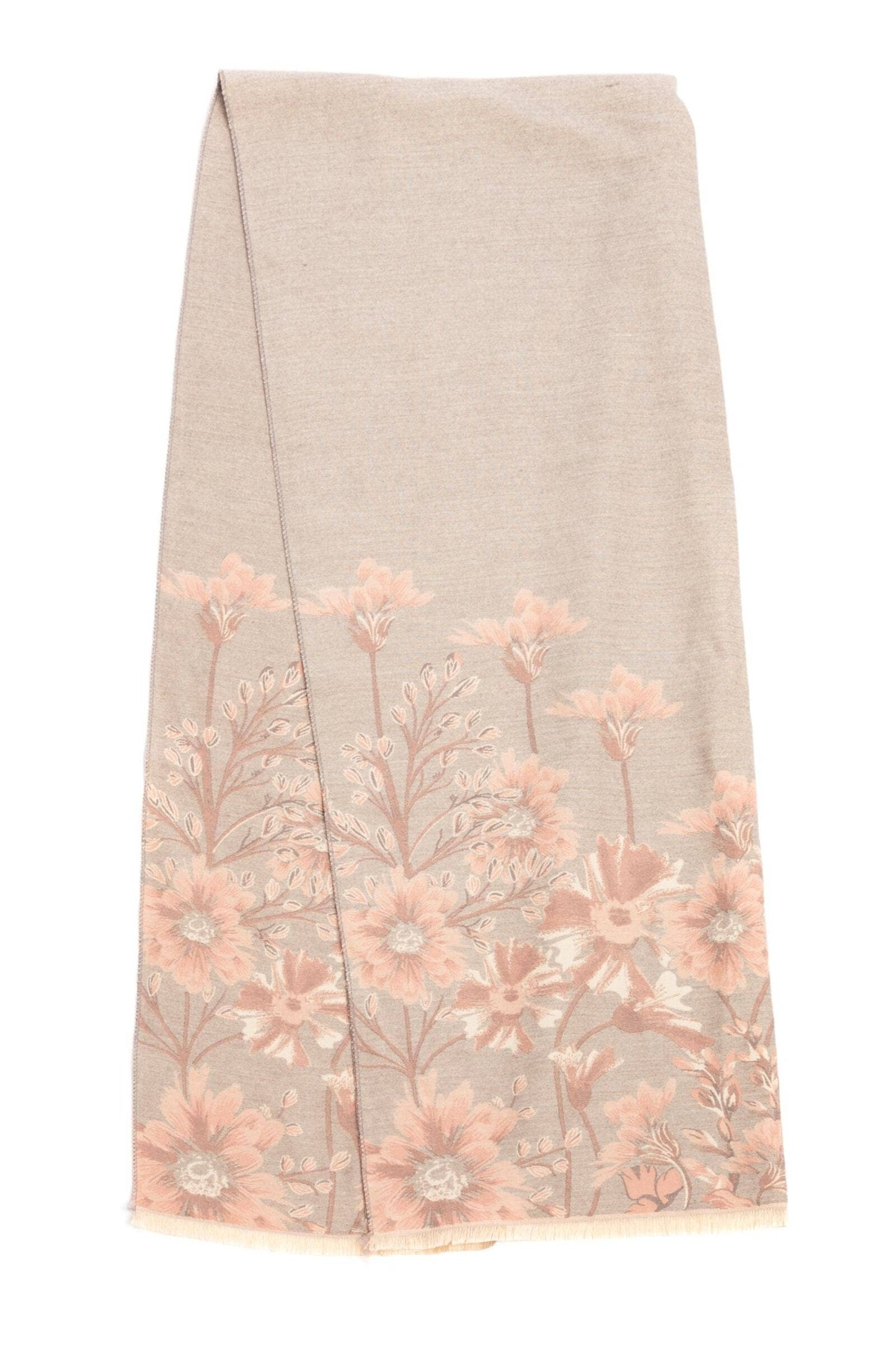 
                  
                    Reversible Floral Oversized Scarf: BLUE
                  
                