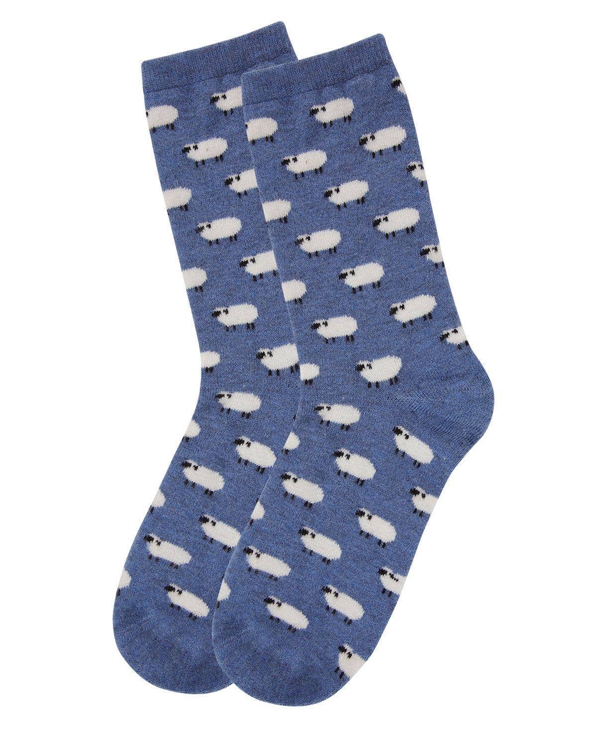 
                  
                    MeMoi Sheep Cashmere Blend Crew Socks: Hemp Heather / 9-11
                  
                