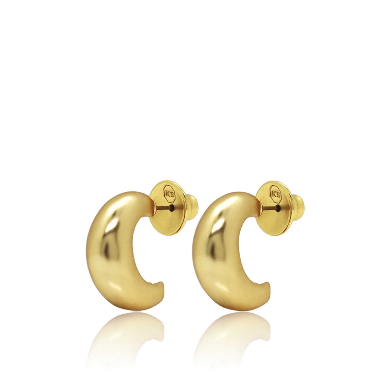 
                  
                    Petite Everyday Thick Hoop Earrings - 24K Gold Plated: Gold
                  
                