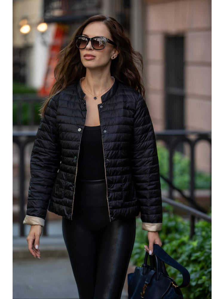 
                  
                    Cotes of London | Leicester Reversible Down Jacket | Black/Taupe
                  
                