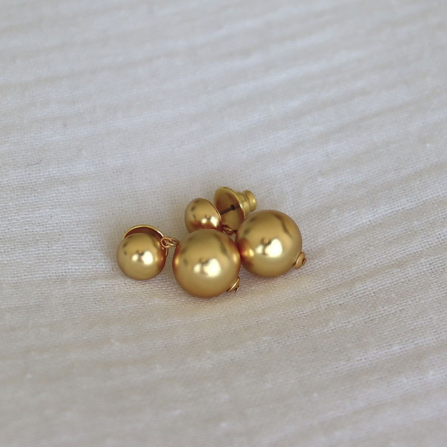 
                  
                    Golden Sphere Drop Earrings - 24K Gold Plated
                  
                