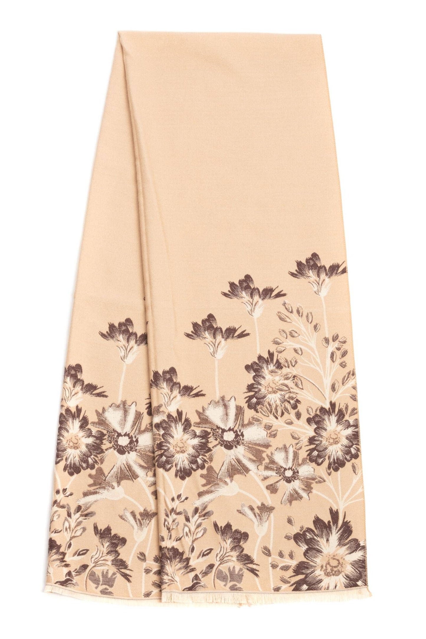 
                  
                    Reversible Wildflower Oversized Scarf : Nude
                  
                