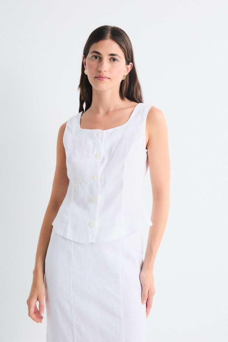 
                  
                    Mus&Bombon | Cyra Top | White
                  
                