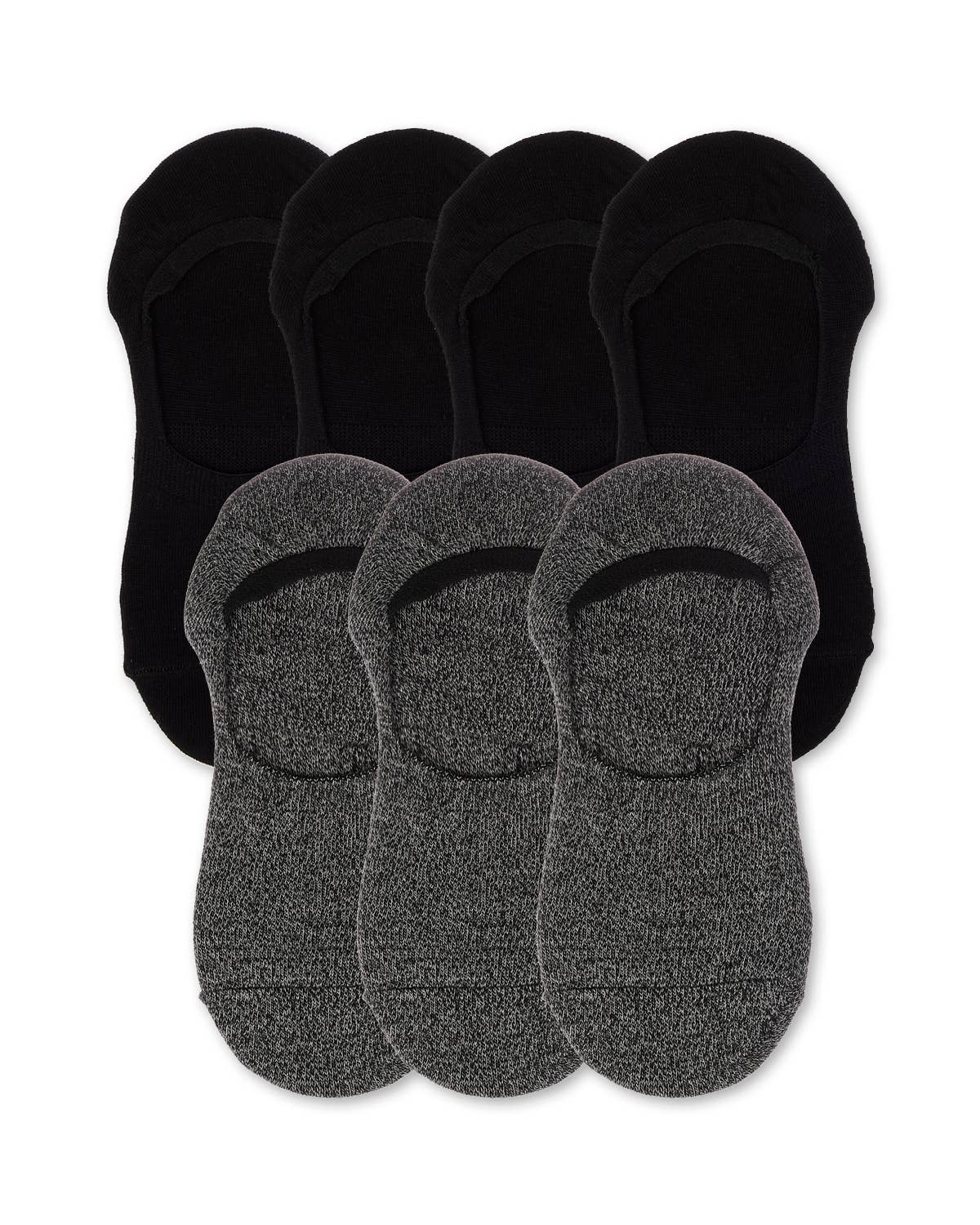 
                  
                    MeMoi No Show Sneaker Liner 7 Pack: Gray-White-Black / OS
                  
                