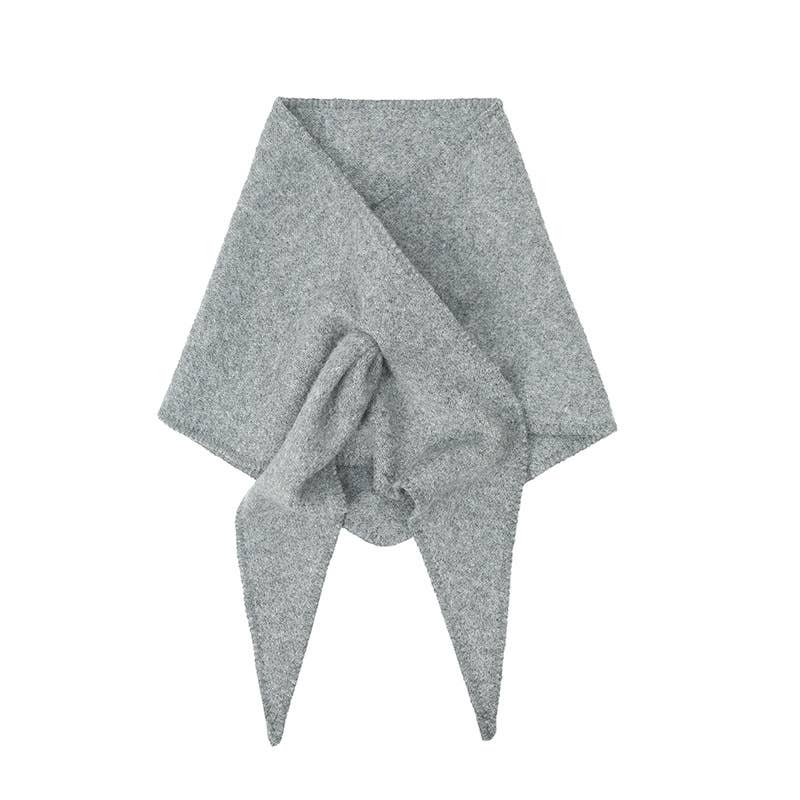 
                  
                    Solid Knit Triangle Scarf : 02 White
                  
                