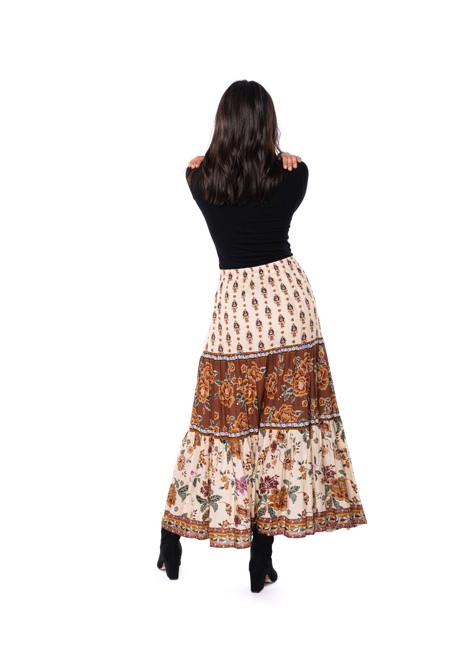 
                  
                    Tolani | Antique Spencer Tiered Skirt
                  
                