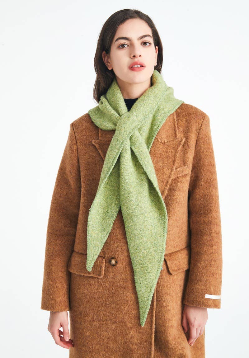 
                  
                    Solid Knit Triangle Scarf : 02 White
                  
                