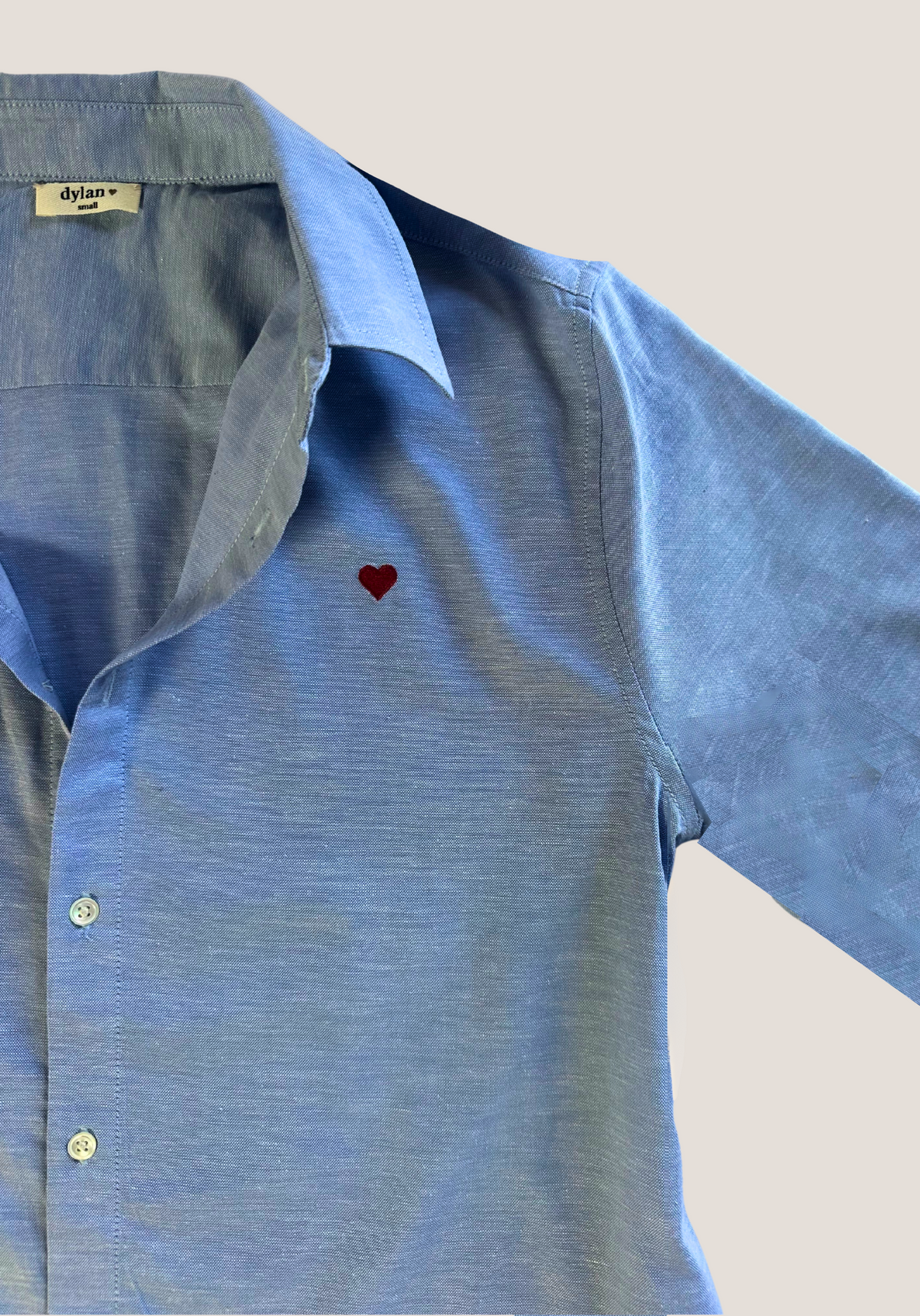 Dylan | Dylan Shirt with heart embroidery