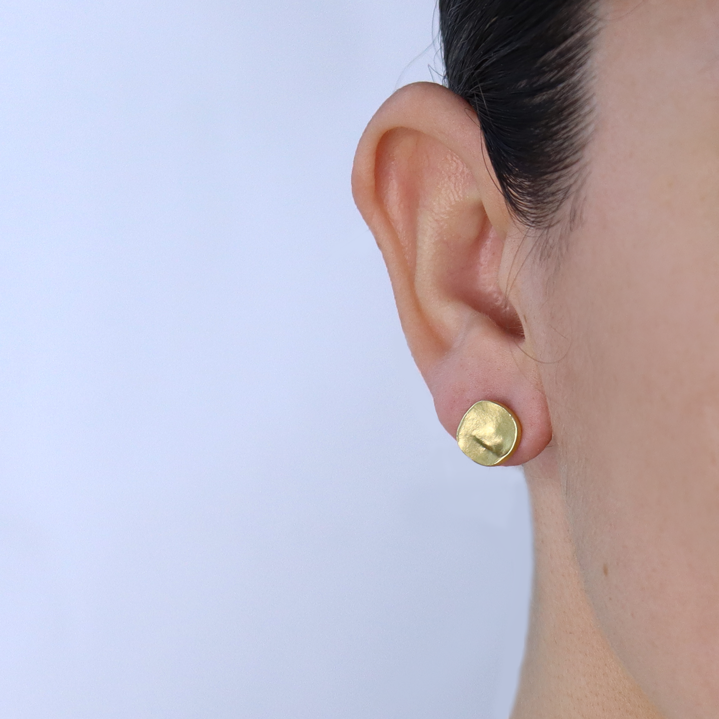 
                  
                    Minimalist Small Flat Stud Earrings - 24K Gold Plated: Gold
                  
                