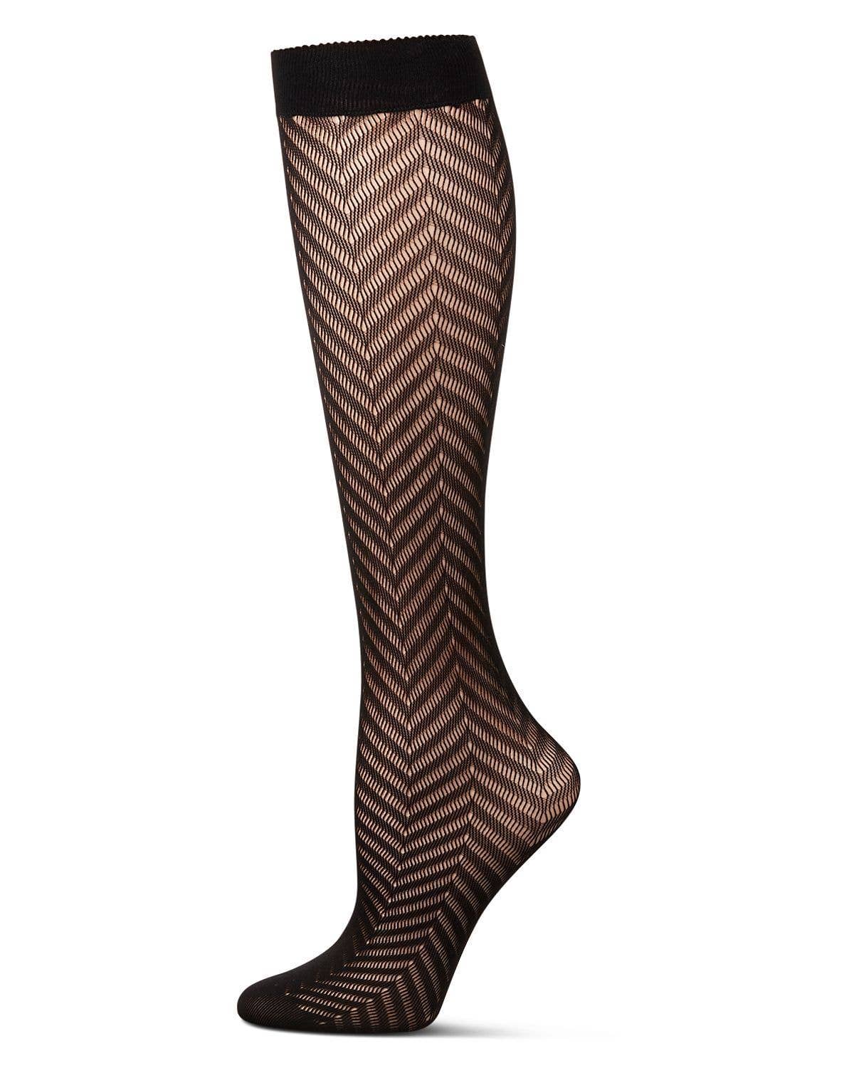 
                  
                    Women's Chevron Net Knee High Socks: Black / One Size
                  
                