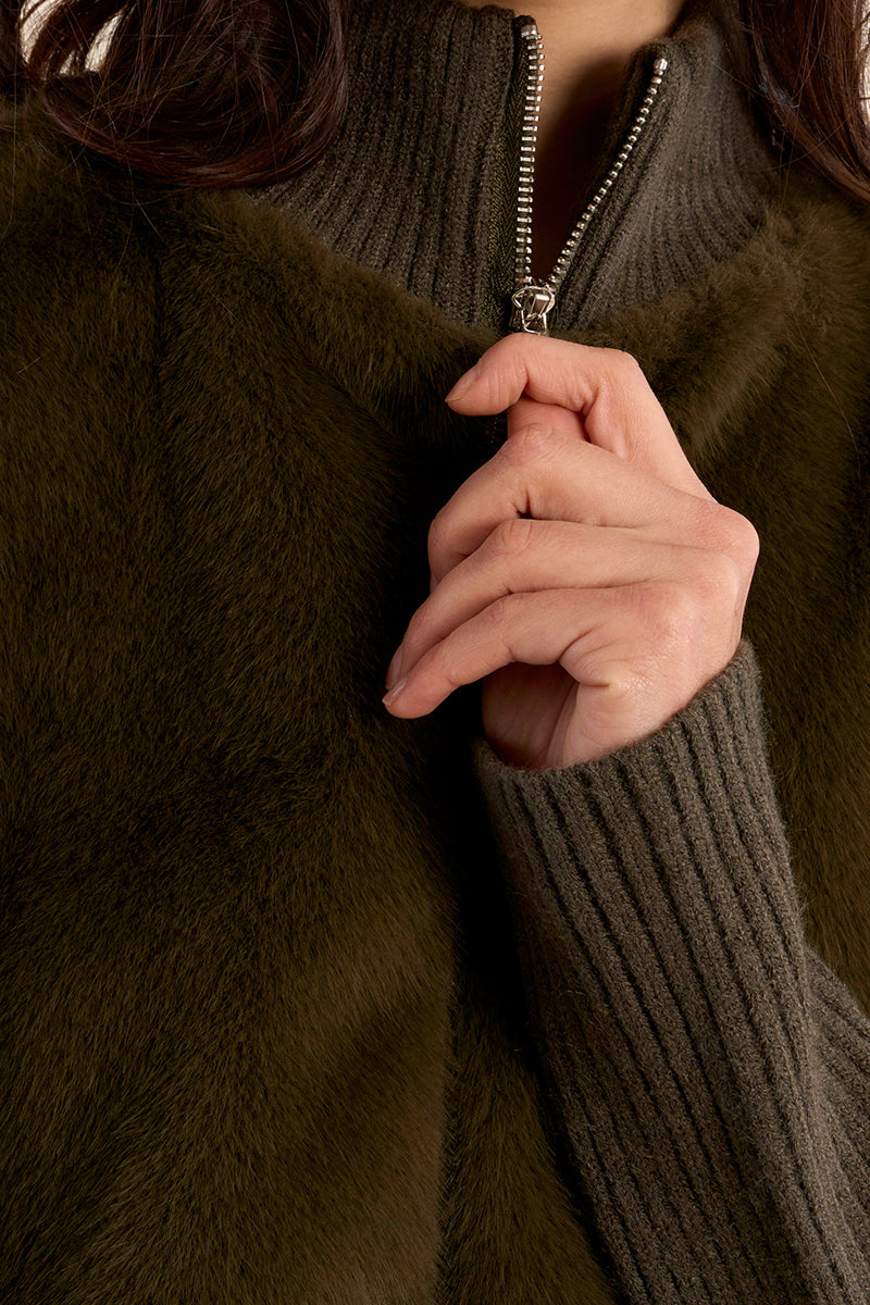 
                  
                    Molly Bracken | Zip up Jacket | Khaki
                  
                