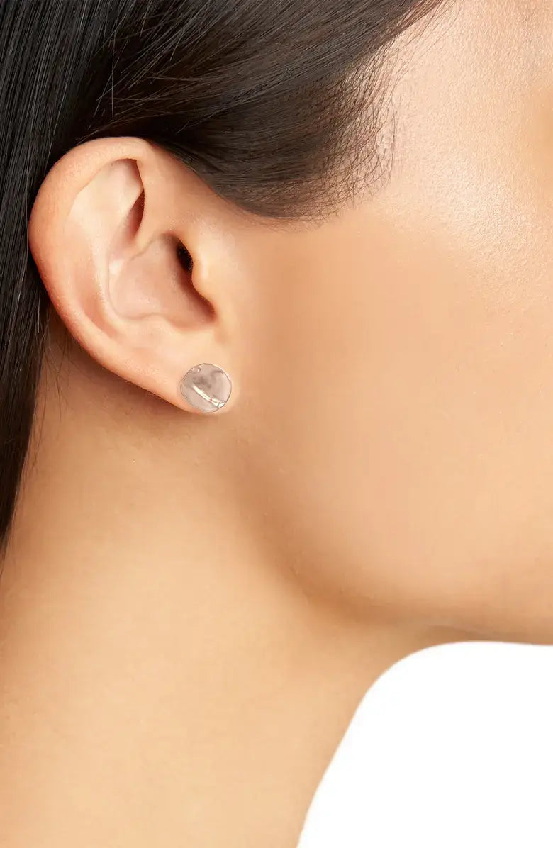 
                  
                    Minimalist Small Flat Stud Earrings - 24K Gold Plated: Gold
                  
                