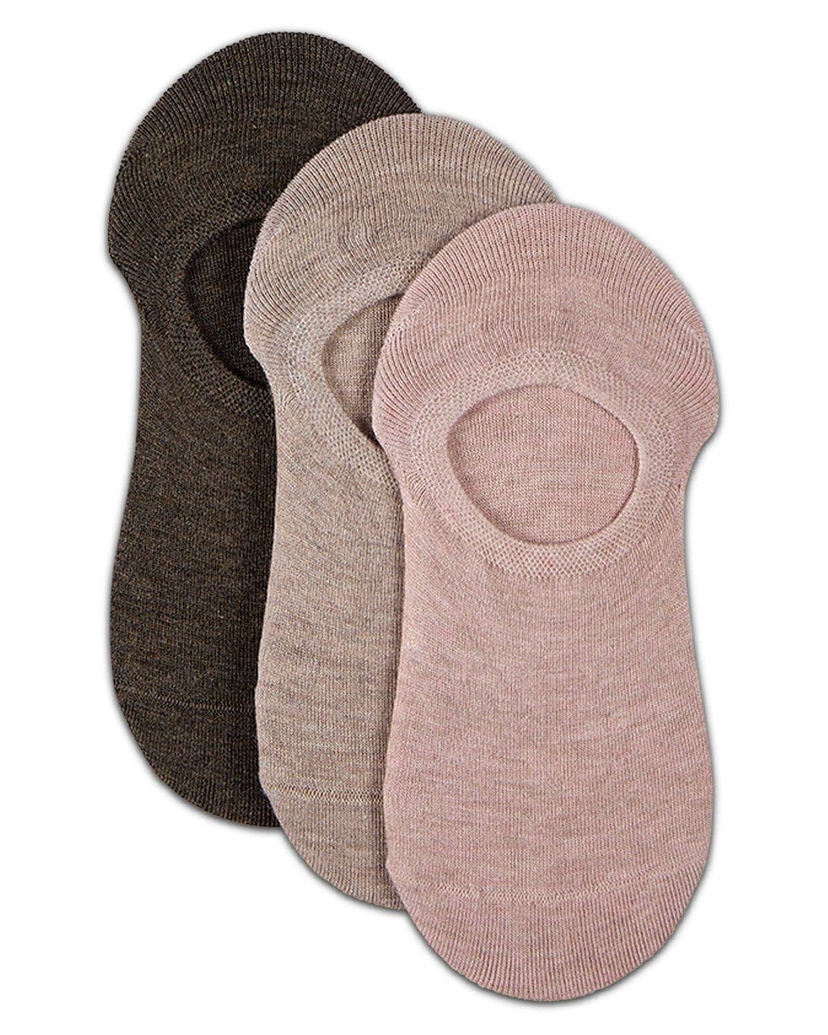 
                  
                    3 Pair Women's Silky-Soft No Show Rayon Blend Sneaker Liners: Pink Heather Multi / 9-11
                  
                