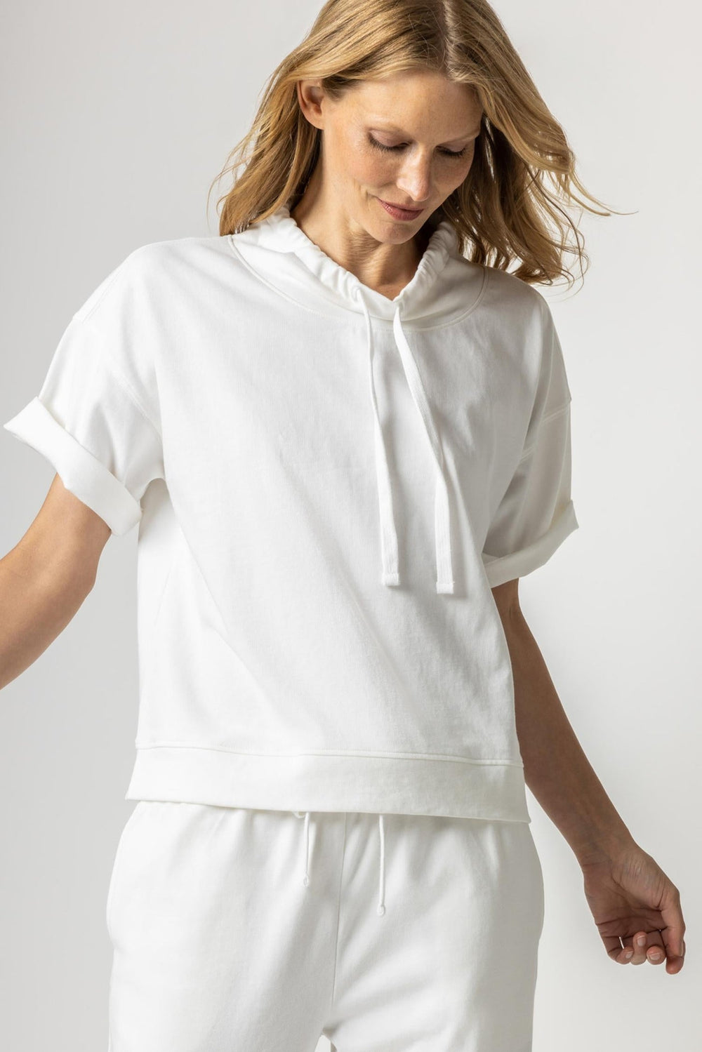 Lilla P | Elbow Sleeve Boxy Top