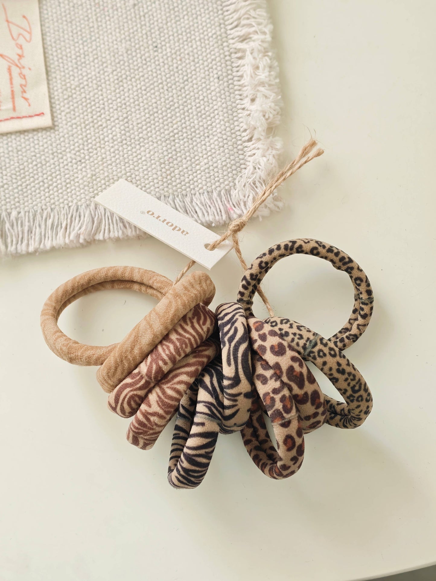 
                  
                    Animal Print Skinny Seamless Hair Ties (Set of 10)
                  
                