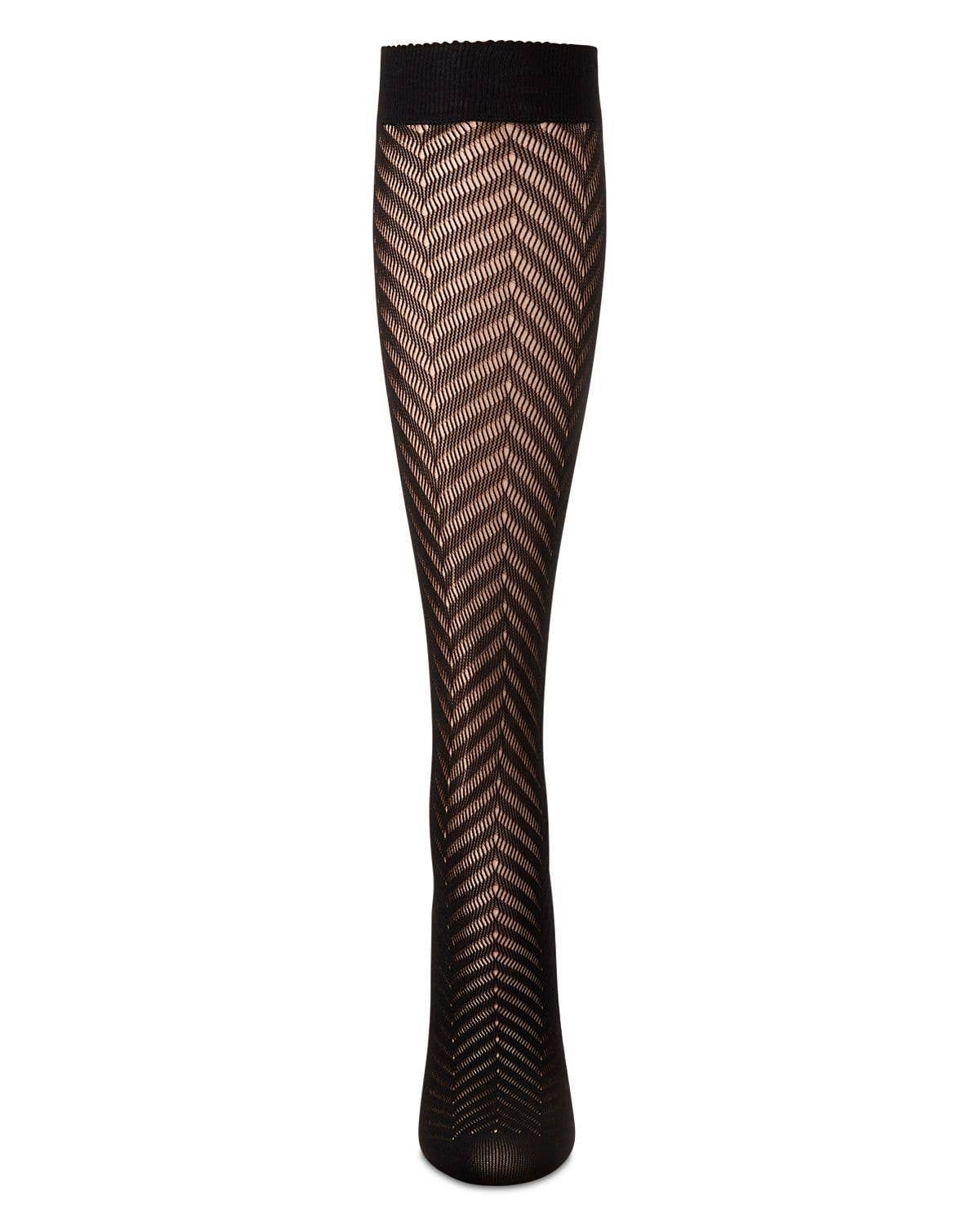 
                  
                    Women's Chevron Net Knee High Socks: Black / One Size
                  
                