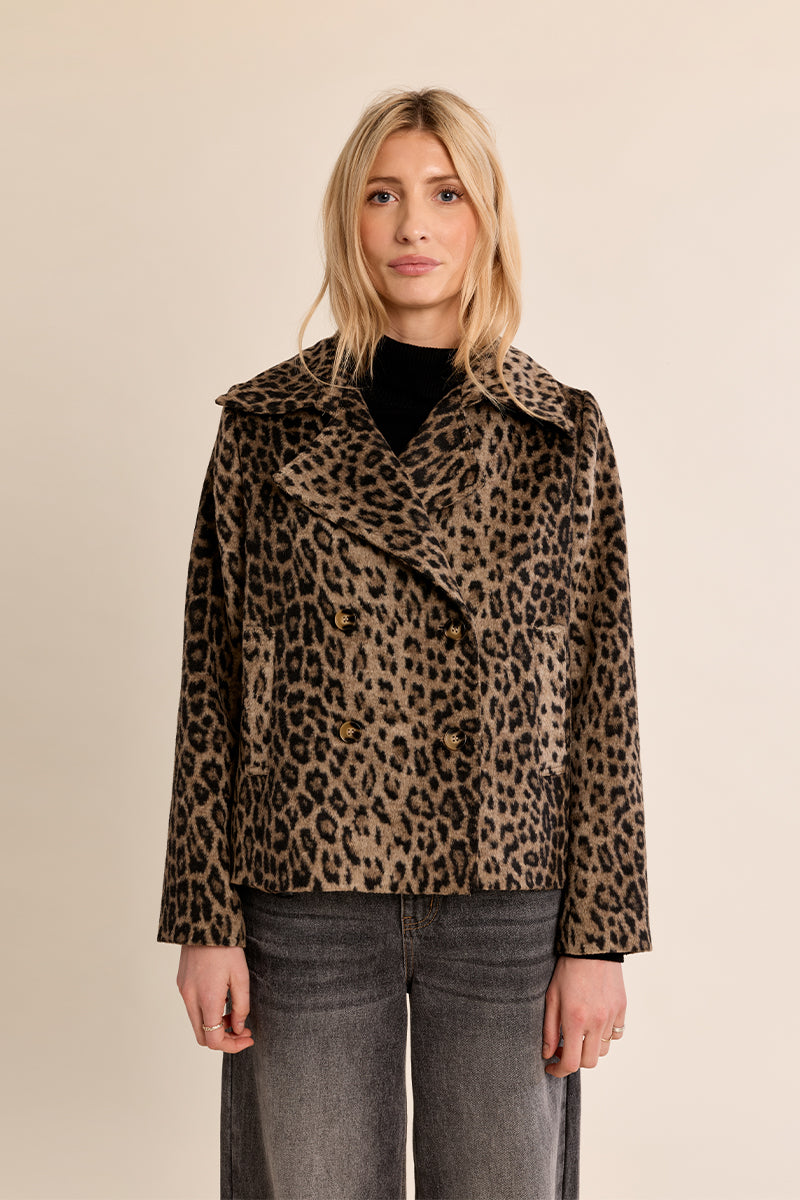 
                  
                    Molly Bracken|Faux Leopard Jacket
                  
                