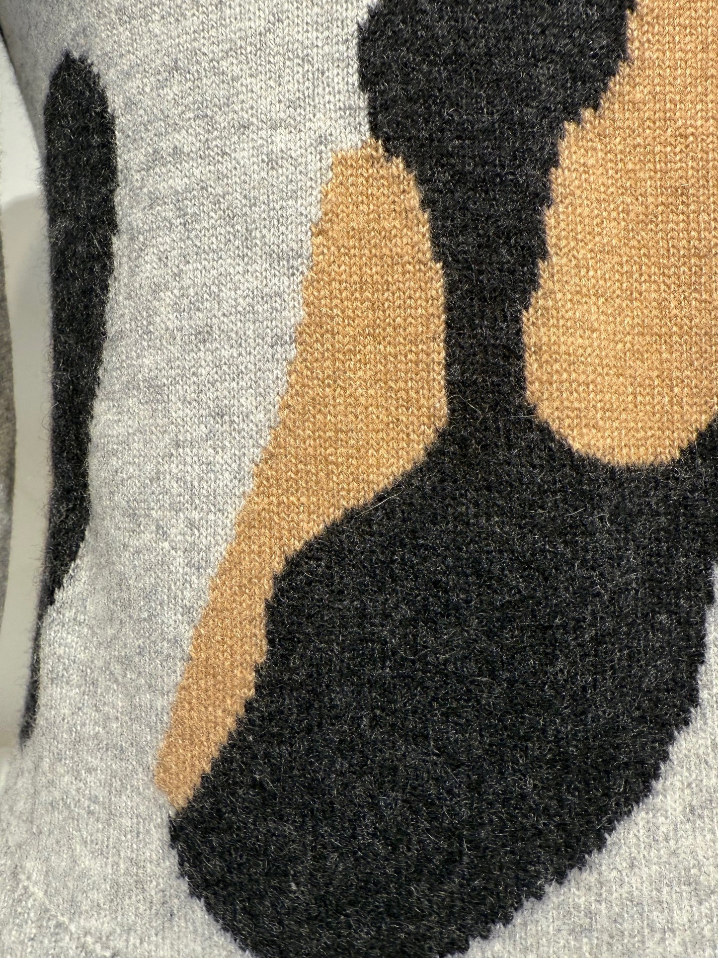 
                  
                    Brodie | Abstract Leopard Crewneck Sweater| Grey
                  
                